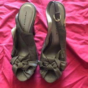 Charlotte Russe Brown Tan Pumps Heels Size 8